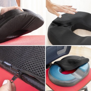  Pernă ergonomică din gel și cărbune de bambus pentru postură corectă și relaxare