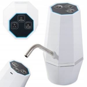 Pompa de Apă Electrică Portabilă cu Filtru de Siguranta, Pentru sticle PET de 10l