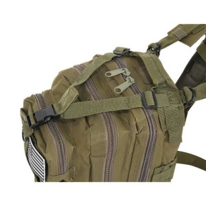 Rucsac Turistic Militar Verde 26L cu Sistem de Eliberare Rapidă, Rezistent la Apă și Uzură, Perfect pentru Drumetii și Utilizare Zilnică - Img 4