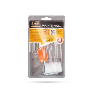 Complet de Vopsire: Rolă Spumă de Înaltă Densitate 50 mm + Mâner Ergonomic și Tavă - Ideal pentru Lacuri și Vopsele pe Bază de Apă și Ulei, 150-200 Caractere - Img 2