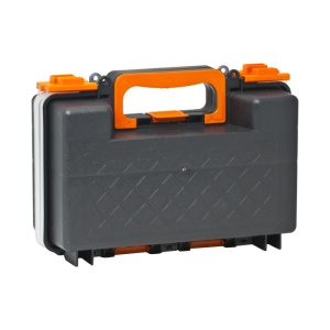 Cutie Organizator Profesional cu 16 Compartimente, Dublu Strat, Dimensiuni 290x200x120mm, Blocatoare Culisabile, Suport pentru Lacate - Ideală pentru Depozitare Eficientă și Securizată - Img 1