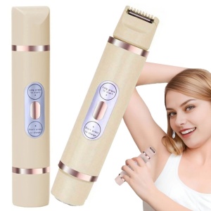 Epilator trimmer pentru față și bikini femei, fără durere, 2in1, cu încărcare USB-C - Img 1