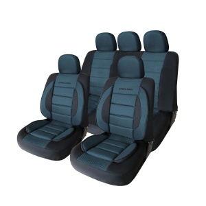 Huse Scaune Auto Universale Premium CARGUARD, Albastru+Negru, Design Elegant, Protecție Confortabilă, Instalare Ușoară - Img 1