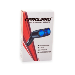 Încărcător Auto Multifuncțional cu 2 USB-uri, Indicator de Voltaj și Mufe Brichetă Suplimentare - Eficiență și Siguranță pentru Călătoriile Tale - Img 2