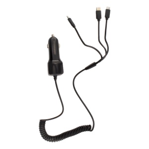 Încărcător Auto Universal Rapid 3-in-1 Type-C, Micro-USB, iPhone - Conexiune USB, Cablu 1.5m, Design Compact, Protecție Supratensiune - Img 4