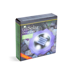Lampa Solara LED SMD - Violet, Alb Rece, Automată și Rezistentă la Apă, 11,5x2,3cm - Iluminare Efectivă și Eficientă Energetic - Img 3