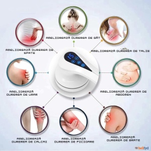 Masaj Anticelulitic și Relaxare – Aparat Profesional cu Acumulator, 8 Capete, Intensitate Reglabilă - Img 3