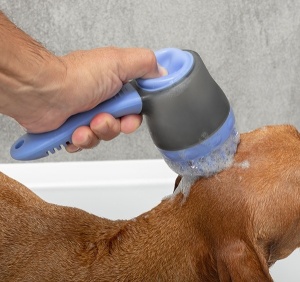 Perie de baie cu rezervor pentru animale de companie Bubblet Home Pet