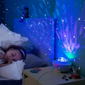 Proiector de Stele LED și Laser cu Difuzoare Bluetooth, Telecomandă și Temporizator - Ambient Perfect pentru Casa Ta - Img 1