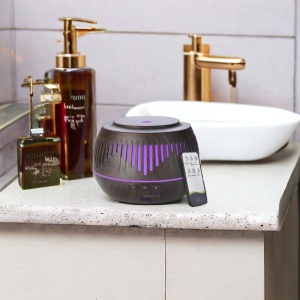 Umidificator Ultrasonic Profesional BBK®, cu Difuzor Pentru Uleiuri Esențiale, 7 Culori Interschimbabile si Telecomanda - Img 7