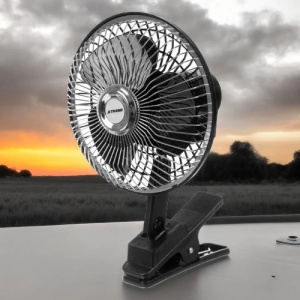 Ventilator Rotativ Auto - Soluție de Răcire pentru Șofer și Pasageri, Ușor de Instalare și Control, Oscilație și 2 Modele de Viteză - Img 1