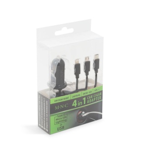 Adaptor 3 în 1 pentru Bricheta Auto și USB, Compatibil Universal, Încărcare Rapidă, Cablu Anti-Încolăcire, Extensibil - Negru - Img 4