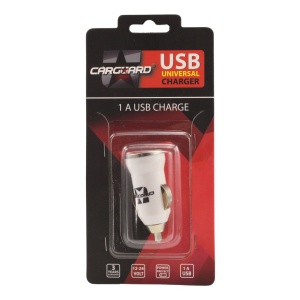 Adaptor Priza Bricheta USB Alb pentru Auto, Compatibil cu iPhone, iPad, iPod, GPS - Tensiune 12-24V DC, Ieșire 5V DC, 1000 mA - Img 2