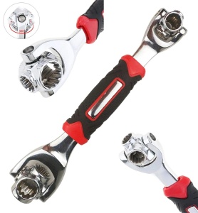 Cheie Universală Rotativă Multifuncțională cu 2 capete rotative și mâner confortabil"