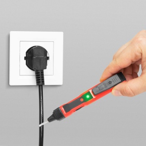Creion Detector Tensiune Fără Contact cu Feedback Lumină și Sunet, 70-1000 V AC, Design Portabil, Alimentare cu Baterie - Img 3