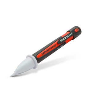 Detector de Tensiune Fără Contact Direct Maxwell Digital cu Lampă LED și Alarmă Vibrații - Siguranță și Precizie Înaltă, CAT III 1000V, 200-1000 VAC - Img 2