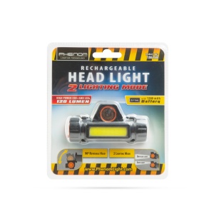 Far LED COB + SMD Ultra-Performant și Portabil - Lanterna Reglabilă, Rezistentă la Apă, Ideală pentru Sport și Atelier, Negru/Galben, 1200 mAh - Img 3