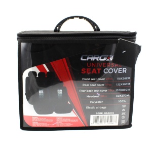 Huse Auto Universale CARGUARD Negre - Protecție Premium, Design Elegant, Instalare Ușoară, Potrivire Universală, Material Confortabil, Set Complet pentru Scaune - Img 2