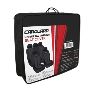 Huse Scaune Auto Universale Premium CARGUARD Bej+Negru - Confort Superior și Protecție Elegantă pentru Interiorul Mașinii Tale, Set Complet, Compatibil Airbag - Img 2