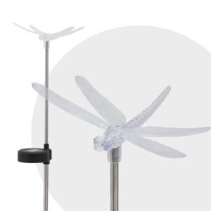 Lampa Solară RGB LED - Model Libelulă pentru Grădină, Autonomă și Rezistentă la Intemperii, Iluminat Ambiental Elegant - 150 Lumini LED - Img 2