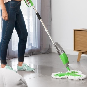 Mop Triplu Rotativ cu Pulveriator