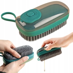Perie de Curățat cu Distribuitor de Lichid - Eficiență Maximală în Îndepărtarea Murdăriei, Design Ergonomic, Ideală pentru Vase, Încălțăminte și Textile - Img 1