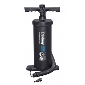Pompă manuală pentru piscine și plajă - Umflare rapidă cu flux de aer dublu - 37 cm, 1300 cmc, cu 3 supape incluse - Img 3