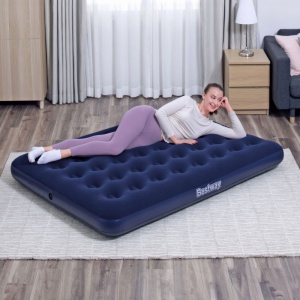 Saltea gonflabilă single velur albastru 191x137x22 cm - confort maxim, rezistență, utilizare versatilă - Img 4