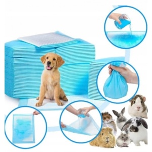 Tampoane de Antrenament pentru Căței 33 x 45 cm ( 100 buc ) - Super Absorbante, Anti-Miros, Rezistente la Apă, pentru Câini, Pisici, Iepuri și Porcușori de Guineea - Img 4