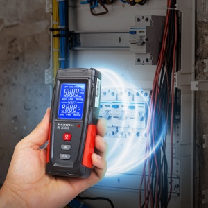 Tester de Radiații Electromagnetice Avansat, Portabil, 60x25x133mm, Ecran LCD, Masurare Duală V/m și µT - Img 2