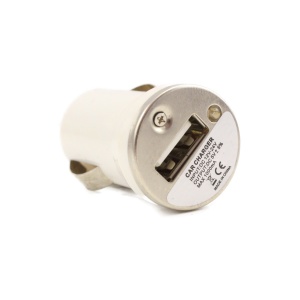 Adaptor Priza Bricheta USB Alb pentru Auto, Compatibil cu iPhone, iPad, iPod, GPS - Tensiune 12-24V DC, Ieșire 5V DC, 1000 mA - Img 3