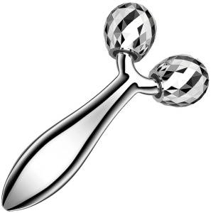 Aparat masaj corporal si facial antirid-lifting, stimulare microcirculație, tip rola, 15 cm, design 3D