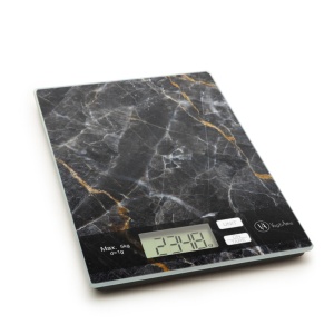 Cântar de Bucătărie Digital Practic și Elegant - Măsură Precisă în 4 Unități, Design Modern cu Capac din Sticlă, Ușor de Curățat, 5 kg Capacitate - Ideal pentru Coacere și Gătit - Img 2