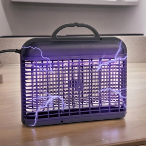 Capcană UV pentru insecte suspendată - 230V, neagră, eficientă și durabilă, 16+1 LED-uri - Img 1
