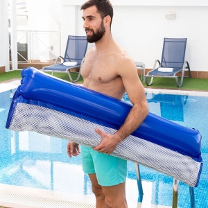 Hamac plutitor dublu pentru piscină - savurează confortul oferit de salteaua de apă