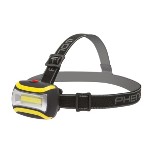 Lampă de Cap COB LED PHENOM – Iluminare Puternică, Design Rotativ, Banderolă Anti-Alunecare, 3 Moduri de Funcționare, Ideală pentru Ciclism și Camping, 150-200 Caractere - Img 1