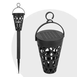 Lampă Solară Suspendată pentru Grădină, Alb Cald, Rezistentă la Apă, Autonomă 6-8 ore, 7x7x35(+10) cm, LED Incorporat, Panou Solar Eficient - Img 3