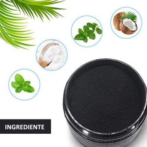 Pudra Organica de Carbune Activ pentru Albirea Dintilor