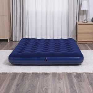 Saltea gonflabilă single velur albastru 191x137x22 cm - confort maxim, rezistență, utilizare versatilă - Img 5