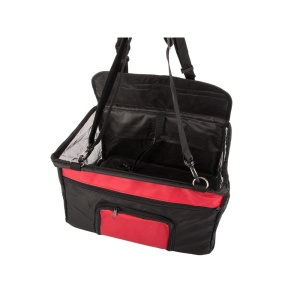 Scaun Auto Multifuncțional pentru Transport Câini și Pisici, Pat Portabil și Sigur, Dimensiuni Universal 40x30x22 cm, Cu Lesă Ajustabilă și Buzunar Accesorii - Img 8