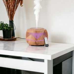 Umidificator Ultrasonic Profesional BBK®, cu Difuzor Pentru Uleiuri Esențiale, 7 Culori Interschimbabile si Telecomanda - Img 2