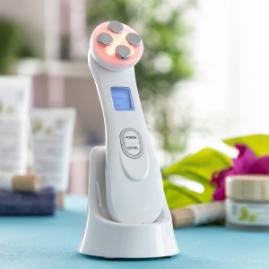 Aparat de masaj facial multifuncțional cu radiofrecvență și fototerapie - îmbunătățește starea și aspectul pielii