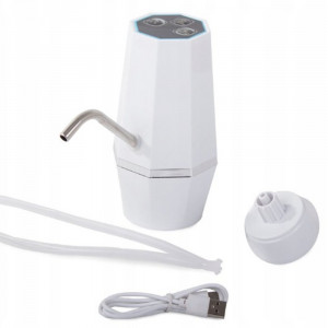Pompa de Apă Electrică Portabilă cu Filtru de Siguranta, Pentru sticle PET de 10l