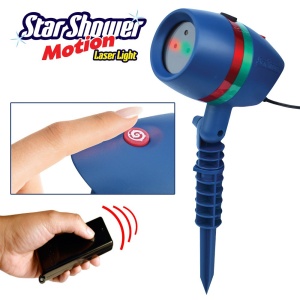 Proiector Laser Rotativ Exterior - Iluminare Craciun, Rezistent la Apa, Rosu si Verde, Acoperire 60m2, Economie Energie