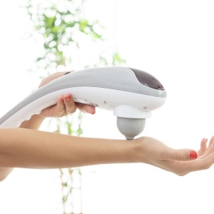 Aparat de Masaj Electric Manual Versatil cu Infraroșu și 3 Capete Interschimbabile - Relaxare Completă Acasă