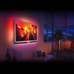 Benzi LED Multicolor RGB pentru Iluminare Fundal TV, cu Telecomandă - Compatibil 40”-60” | Confort Vizual & Ambianță Decorativă - Img 1