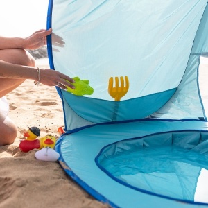 Cort de plajă cu piscină pentru copii - Creează o zonă de joacă sigură și confortabilă