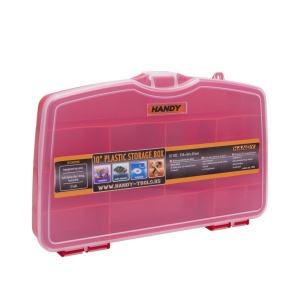Cutie de Sortare pentru Accesorii din Plastic cu Capac Transparent și Cleme de Închidere Sigură - 258x160x40mm, 12 Compartimente Fixe - Img 1