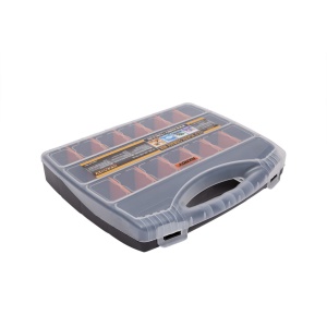 Geantă din Plastic Rezistent pentru Accesorii cu Capac Transparent și Compartimente Reglabile 12.5" (320 x 260 x 50 mm) – Soluția Ideală pentru Organizare - Img 2