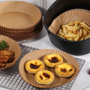 Hârtie Specială de Copt pentru Airfryer - Ø20 cm, 50 buc, Reutilizabilă, Anti-Lipire și Rezistentă la 220°C - Img 3